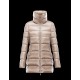 Moncler TORCY Turtleneck Beige Coats Polyamide Womens 41456973XN