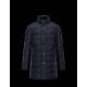 Moncler VALLIER Detachable Turtleneck Dark blue Coats Wool Flannel Mens 41456697GL