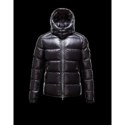 Moncler Zin Ultralight Detachable Hood Black Jackets Wool Nylon Mens 41236575TV