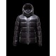 Moncler Zin Ultralight Detachable Hood Black Jackets Wool Nylon Mens 41236575TV